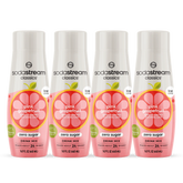 Sodastream Classics® Pink Grapefruit Zero Sugar Drink Mix 4 Pack 440ml