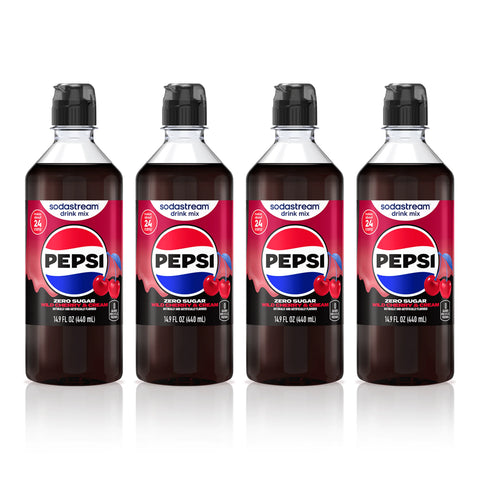 Sodastream Pepsi® Wild Cherry & Cream Zero Sugar 4 Pack Drink Mix 4 x 440ml
