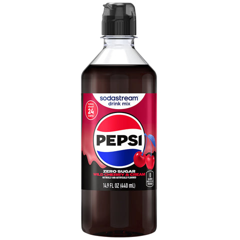 Sodastream Pepsi® Wild Cherry & Cream Zero Sugar Drink Mix 440ml