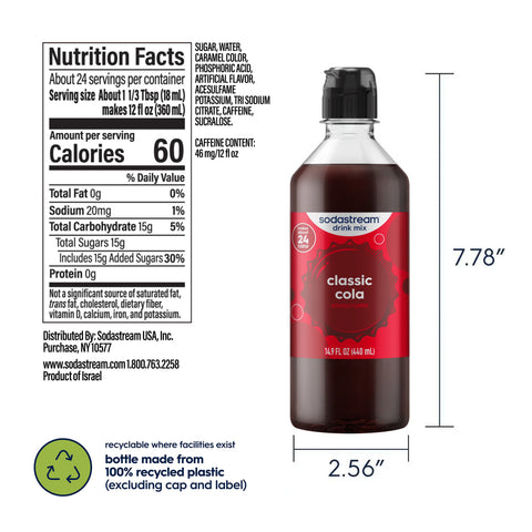 Sodastream Classics® Cola Drink Mix 440ml