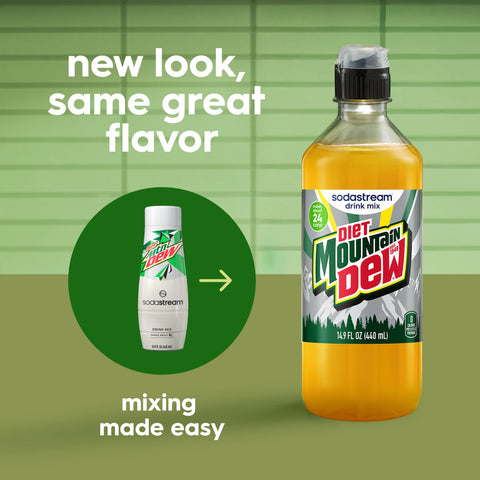 Sodastream MTN DEW Diet Drink Mix 4 Pack 440ml
