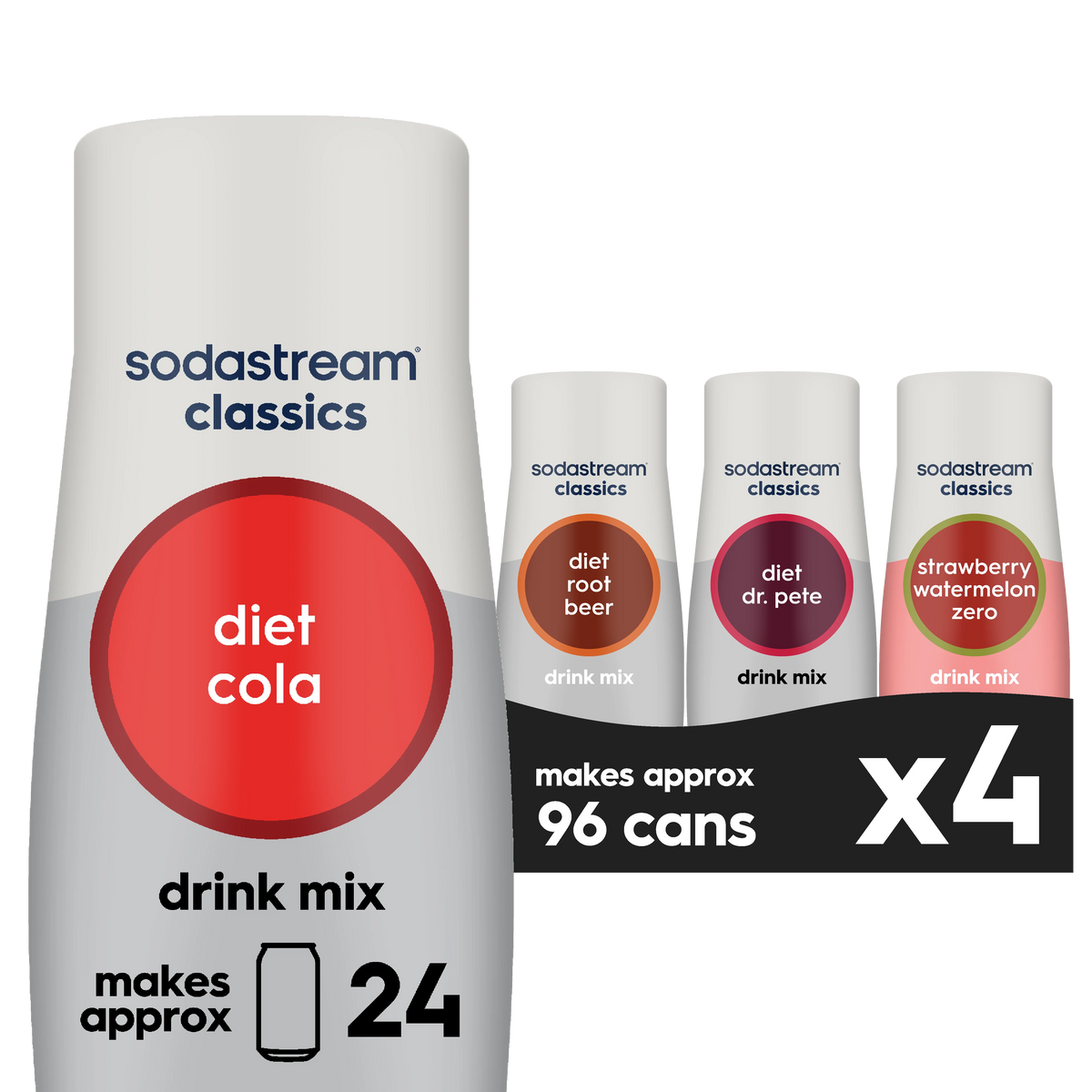 Sodastream Classics® Diet Variety Drink Mix 4 Pack 440ml