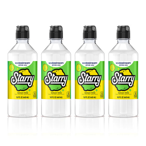 Sodastream STARRY® Lemon Lime Drink Mix 4 Pack 440ml