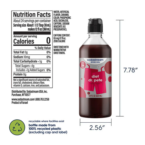Sodastream Classics® Diet Dr. Pete Drink Mix 440ml