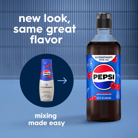 Sodastream Pepsi Wild Cherry Drink Mix 4 Pack 440ml