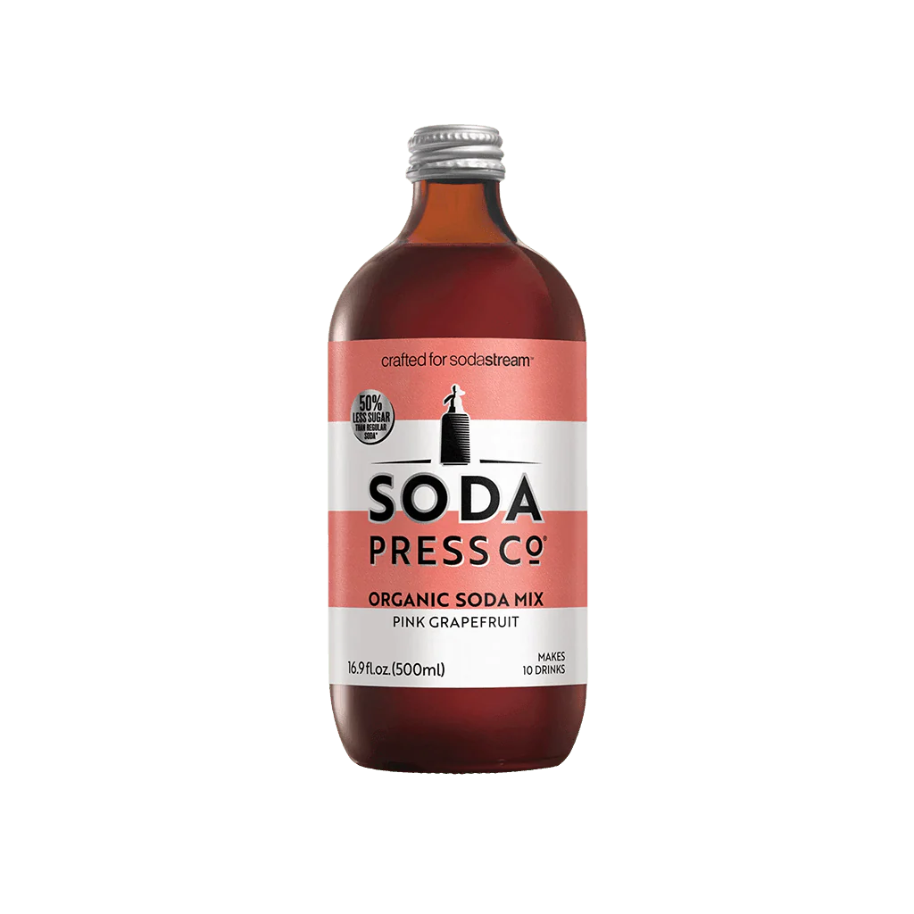Sodastream Soda Press Co Pink Grapefruit Organic Soda Mix 500ml