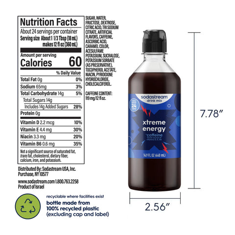 Sodastream Classics® Xtreme Energy Drink Mix 440ml
