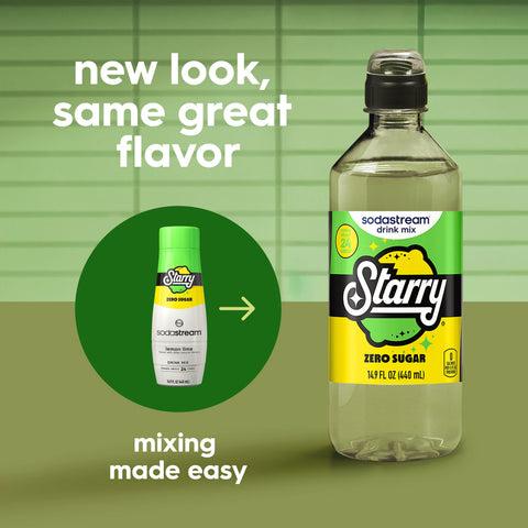 Sodastream STARRY® Lemon Lime Zero Sugar Drink Mix 440ml